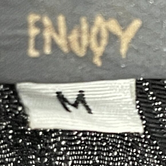 Harubella Hand Made Textured Crinkle Jacket Women Medium Button Front Gray Black - Picture 5 of 11